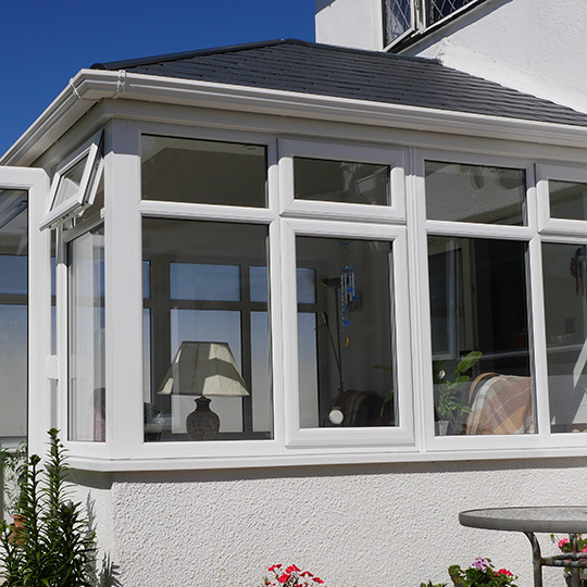 An example of a conservatory solid roof built and installed by The Best Build Team